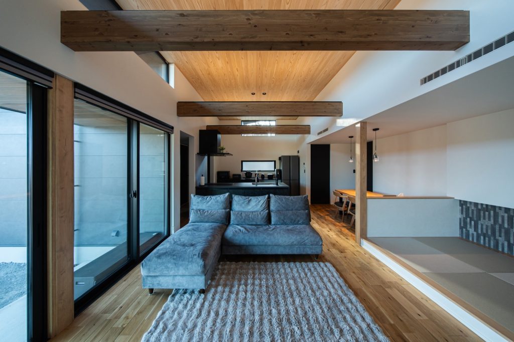 ソファのあるリビング